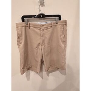 Peter Millar Golf Shorts Men's 36 Khaki Performance Stretch 10" Inseam